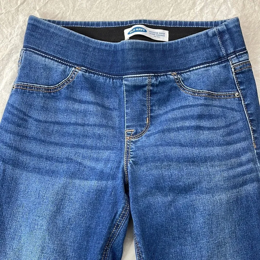 Old‎ Navy Mid-Rise Rockstar Super Skinny Jeggings Women’s Size 2 Pandora